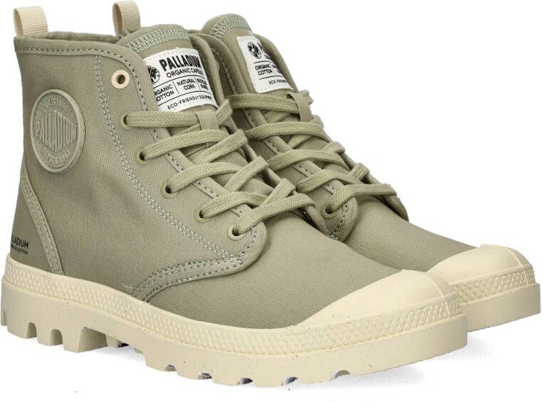 Palladium PAMPA HI ZIP ORGANIC Volwassenen Half-hoge schoenen Groen - Foto 6