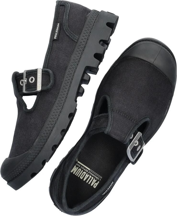 Palladium Lage Sneakers Pampa M-Jane Washed 94475-008-M Black - Foto 3