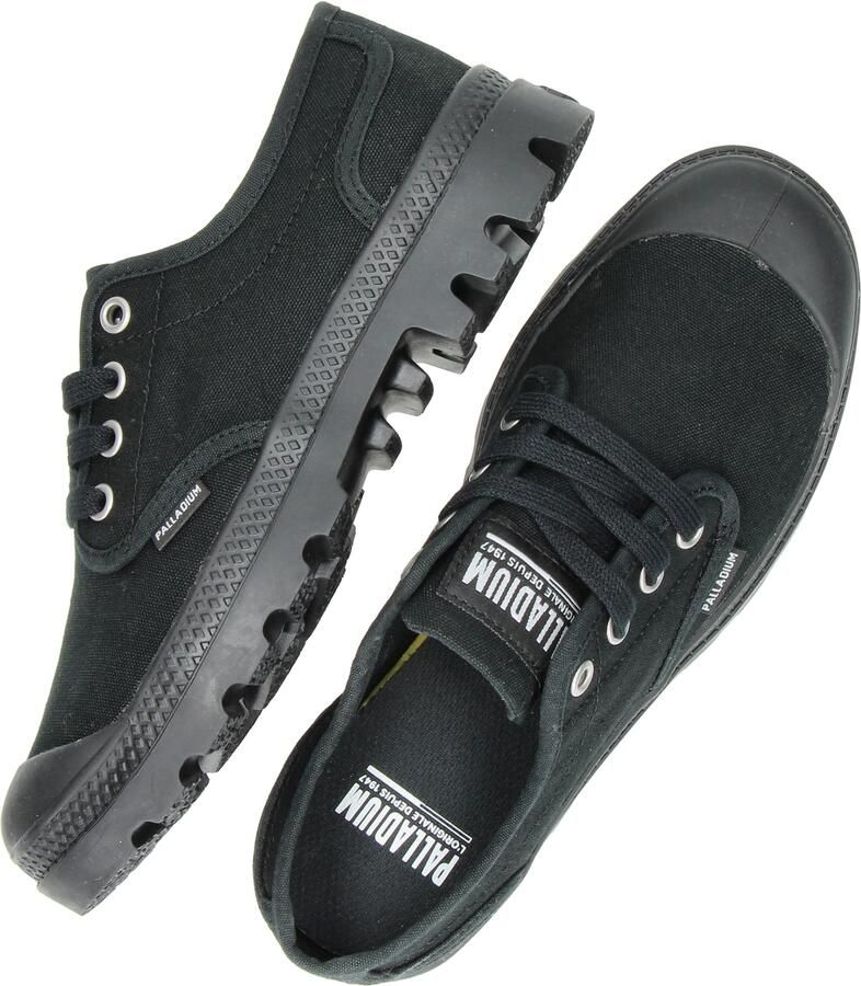 Palladium Damesschoenen PAMPA OXFORD Lage Schoenen Canvas 92351-008-M zwart - Foto 4