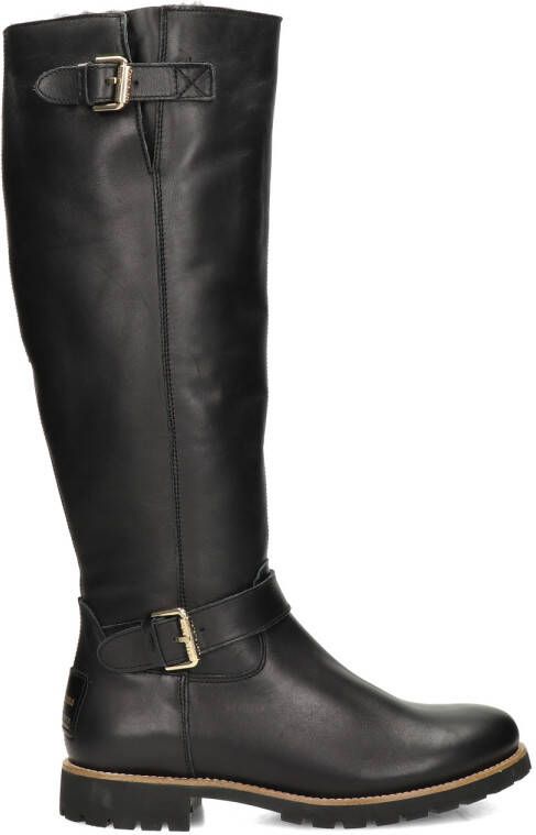 Panama Jack Amberes Igloo gevoerde leren laarzen zwart