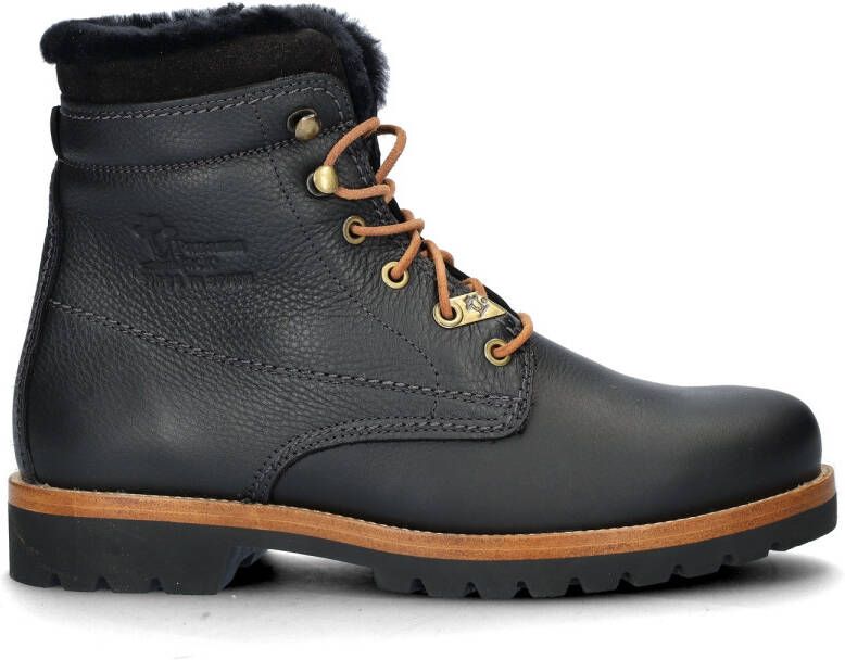 Panama Jack Winterlaarzen Aviator Igloo blokhak winterlaarsjes veterboots met logo-patch - Foto 5