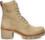Panama Jack Stijlvolle Veterschoenen met Hakken Beige Dames - Thumbnail 4