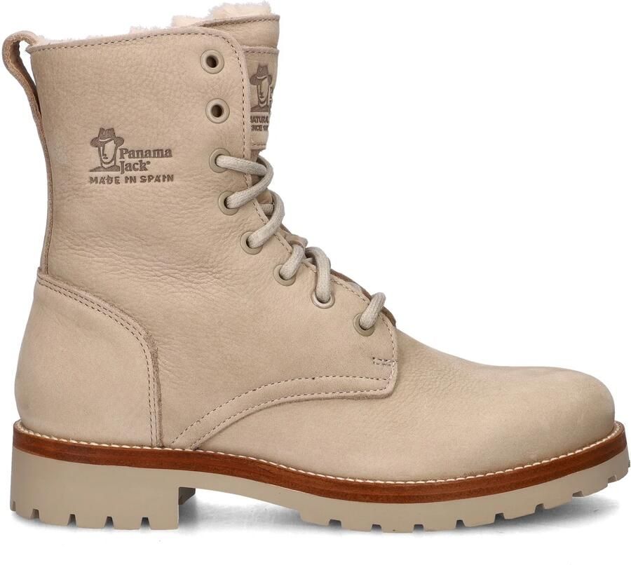 PANAMA JACK nubuck veterboots beige Nubuck Veterboots Dames - Foto 3