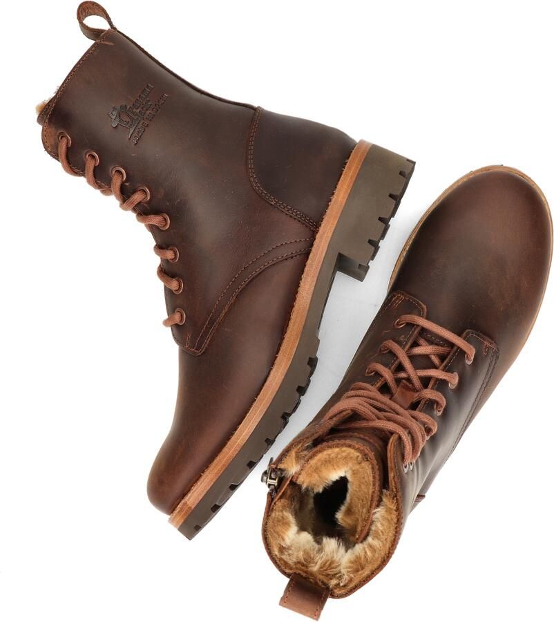 Panama Jack FRISIA~B10~~~~~~~~~~~~~~~~~~~~ Hoge sneakersVeterlaarzenDames veterschoenenDames sneakersHalf-hoge schoenen Cognac - Foto 6