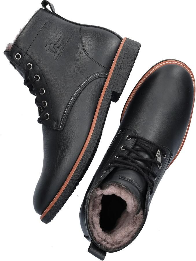 Panama Jack Glasgow Igloo gevoerde leren veterboots zwart - Foto 3