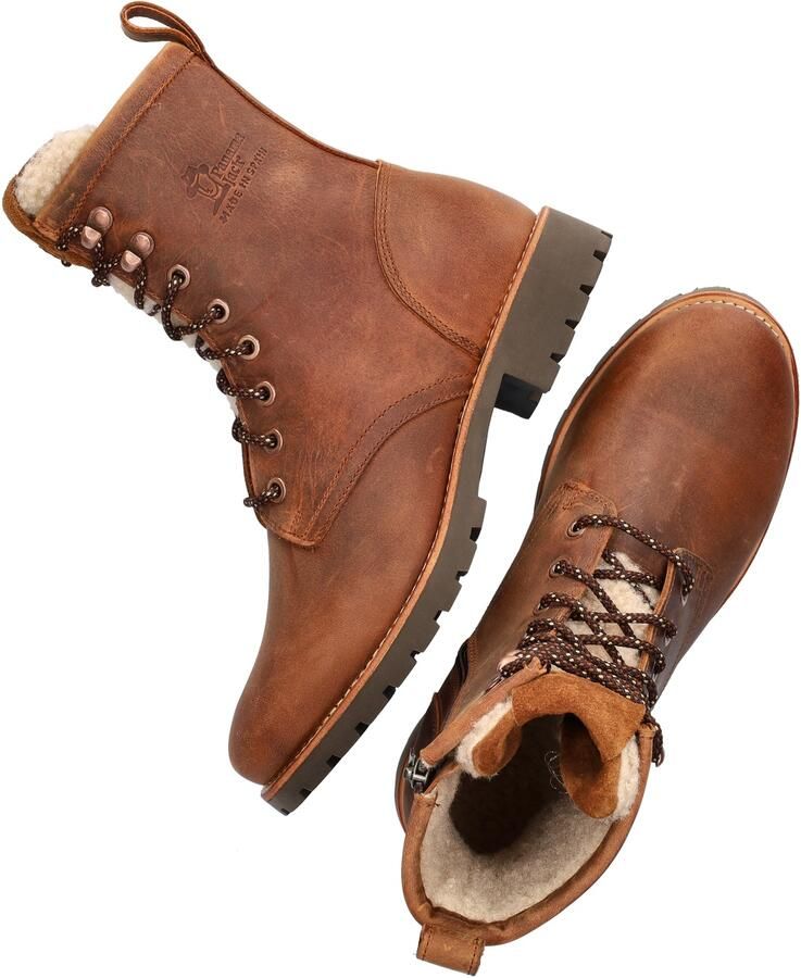 Panama Jack Ibi B2 nubuck veterboots met profielzool cognac - Foto 4
