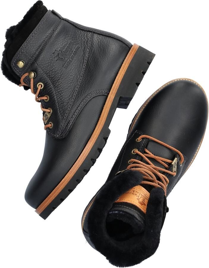 Panama Jack Winterlaarzen Aviator Igloo blokhak winterlaarsjes veterboots met logo-patch - Foto 6