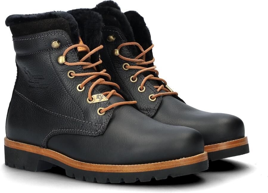 Panama Jack Winterlaarzen Aviator Igloo blokhak winterlaarsjes veterboots met logo-patch - Foto 8