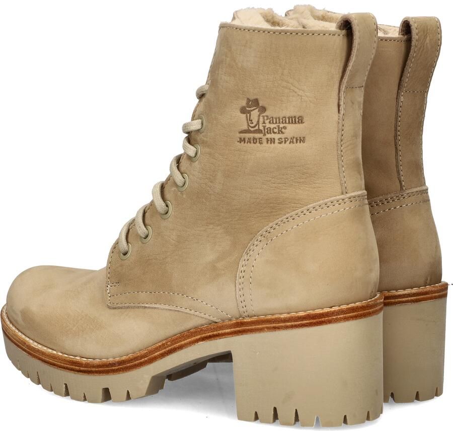 Panama Jack Stijlvolle Veterschoenen met Hakken Beige Dames - Foto 9
