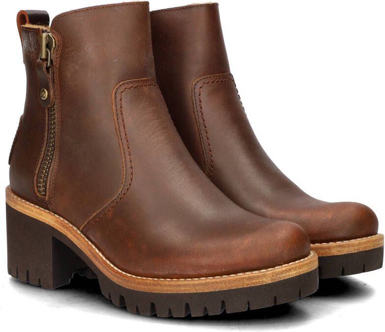 Panama Jack Stijlvolle Bruine Enkellaarzen met Faux Fur Voering Brown Dames - Foto 8