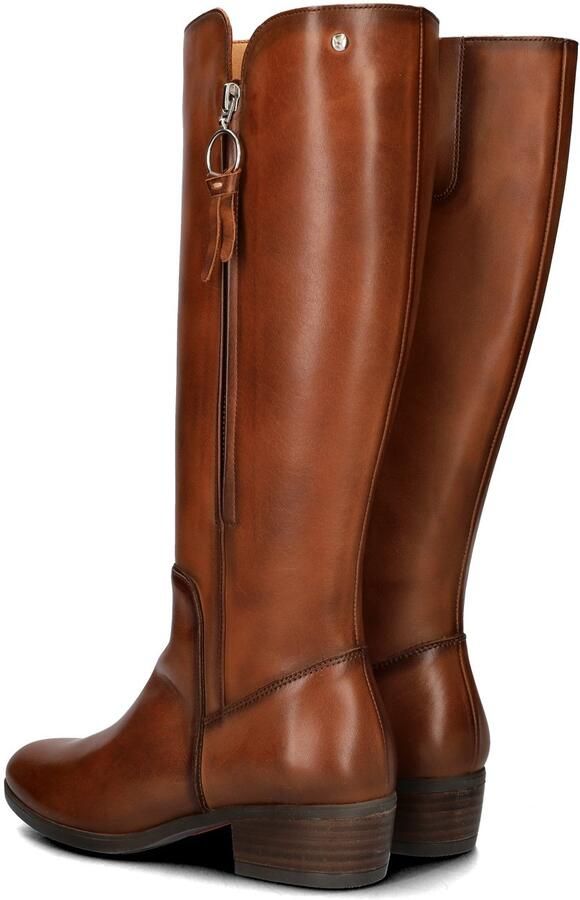 Pikolinos leren hoge laarzen cognac - Foto 5