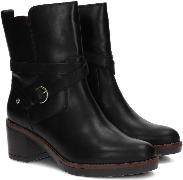 Pikolinos Llanes leren enkellaarzen zwart - Foto 4