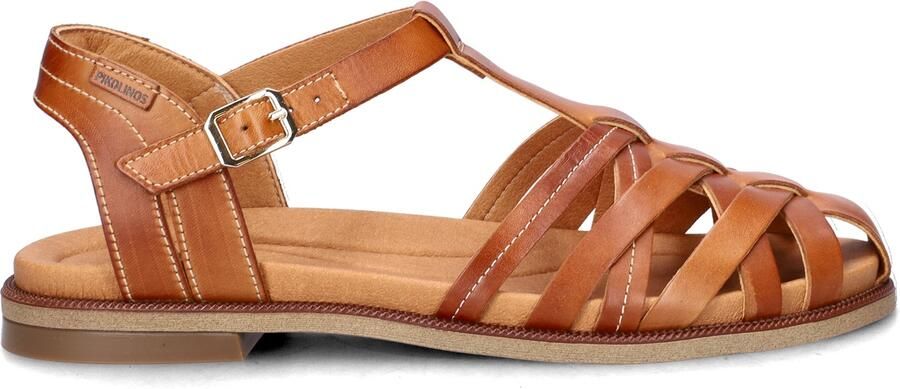 Pikolinos Navia leren sandalen cognac - Foto 4
