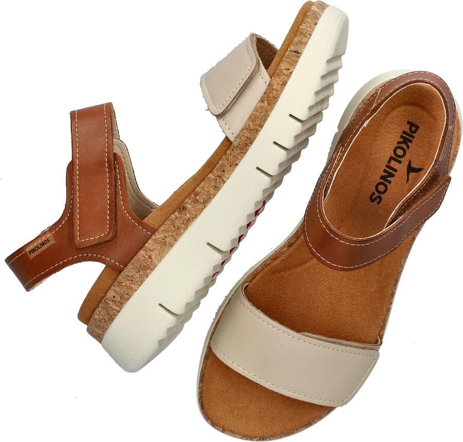 Pikolinos Palma leren sandalen beige bruin beige - Foto 4