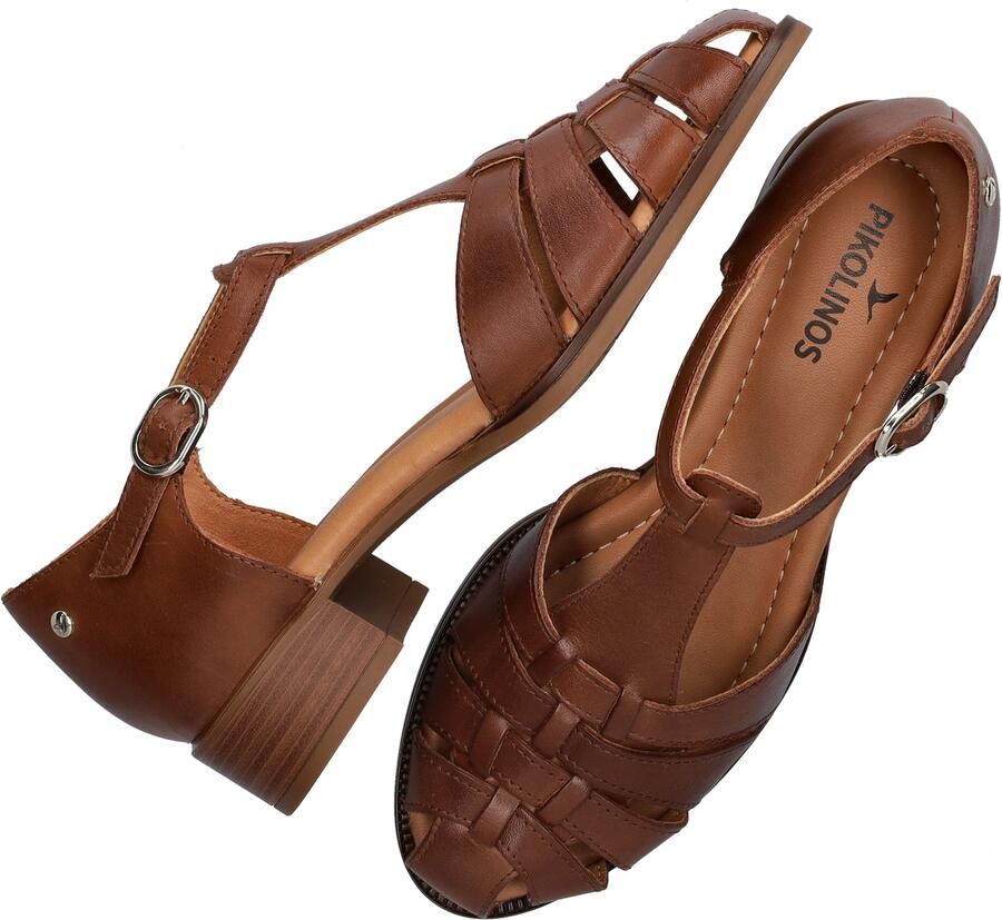 Pikolinos Valencia leren sandalen cognac - Foto 4