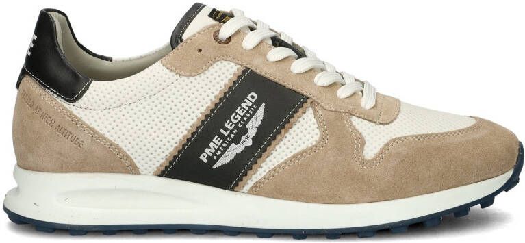 PME Legend suède sneakers beige wit