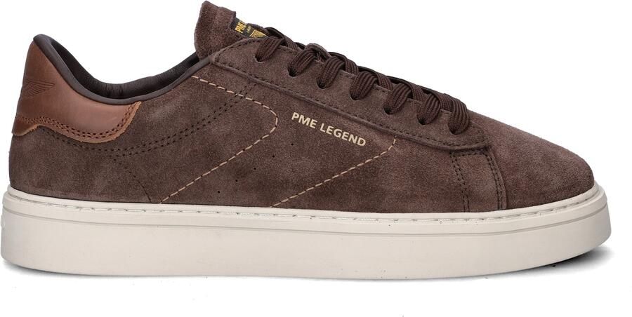 PME Legend CS-10 suède sneakers met logo bruin