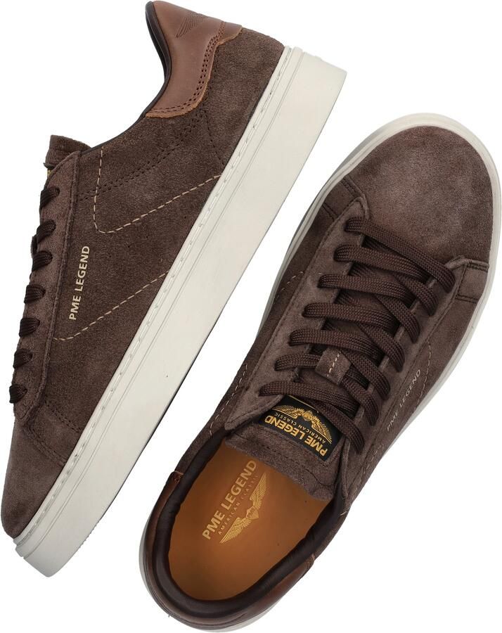 PME Legend CS-10 suède sneakers met logo bruin - Foto 2