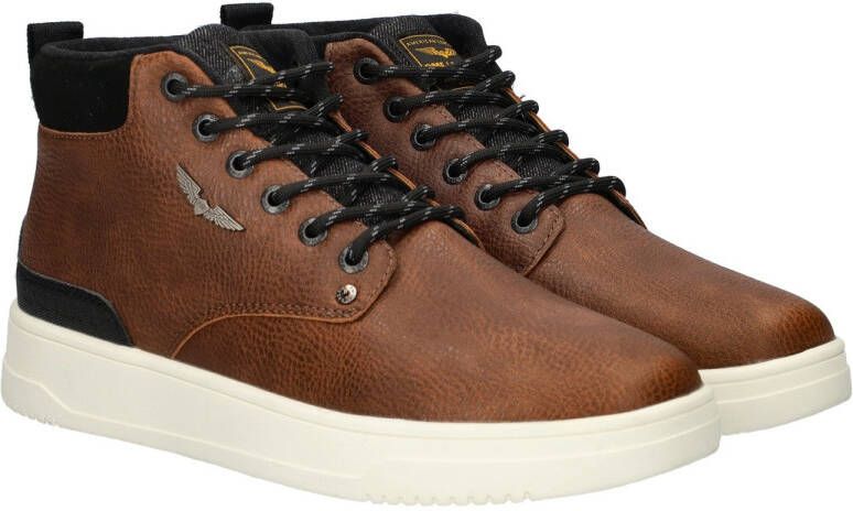 PME Legend Lexing-t Sneakers Leren Sneaker Heren Cognac - Foto 4