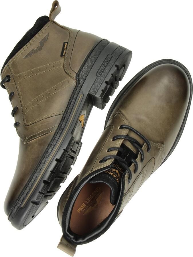 P.M.E. Tarmac DB-10 Green E00 Hoge Veterschoenen Groen Leer Heren - Foto 9