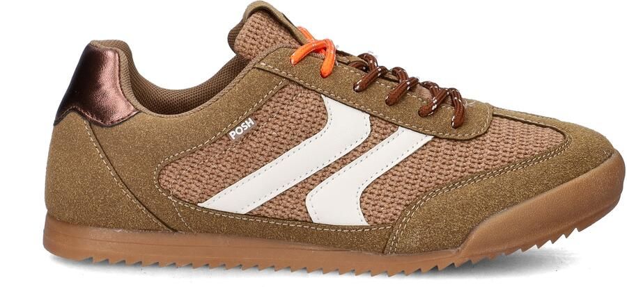 POSH by Poelman SKYE Dames Sneakers Middel Bruin - Foto 5