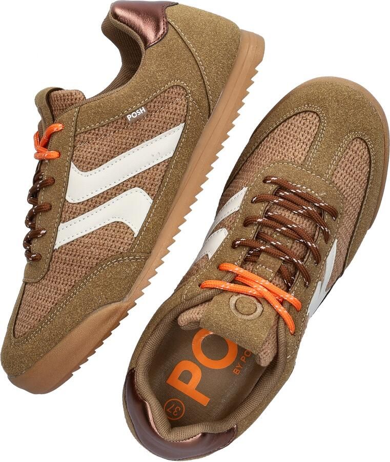 POSH by Poelman SKYE Dames Sneakers Middel Bruin - Foto 6