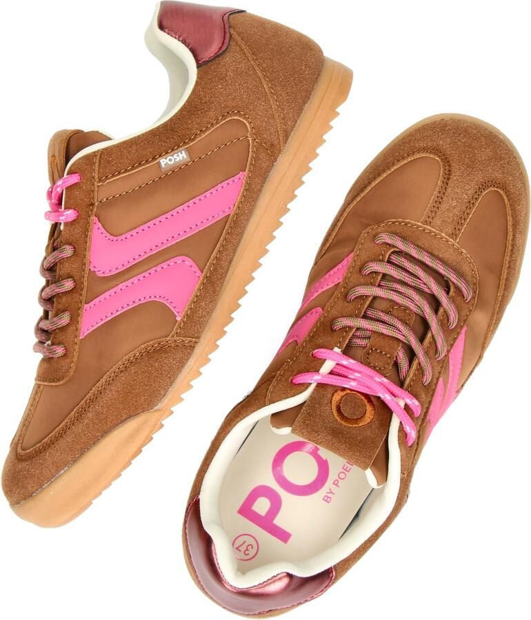 POSH by Poelman SKYE Dames Sneakers Bruin - Foto 7
