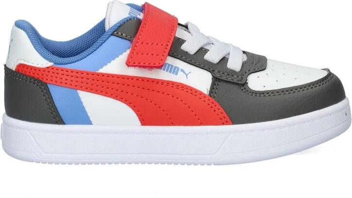 Puma Caven 2.0 Block sneakers wit rood blauw Jongens Meisjes Imitatieleer 33 - Foto 9