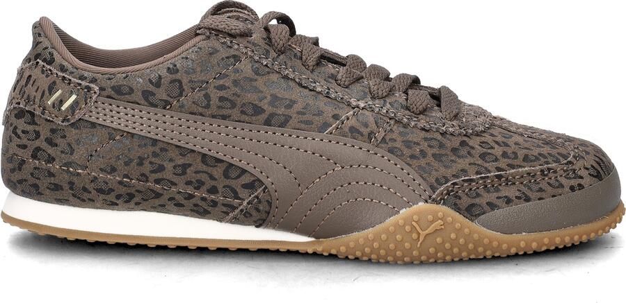 Puma Bella suède sneakers met panterprint donkerbruin - Foto 4