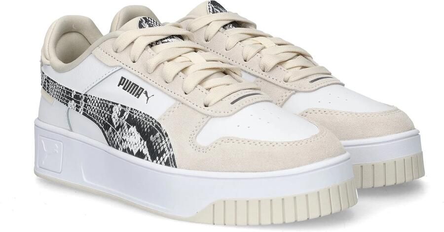 PUMA Carina Street Snake Chic Dames Sneakers White- Black-Alpine Snow - Foto 5