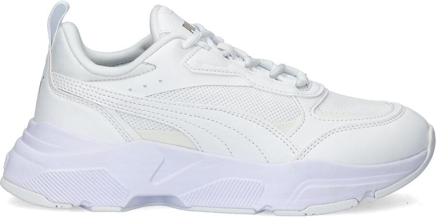 Puma Lage sneakers Cassia wit leatherlook White Dames - Foto 4
