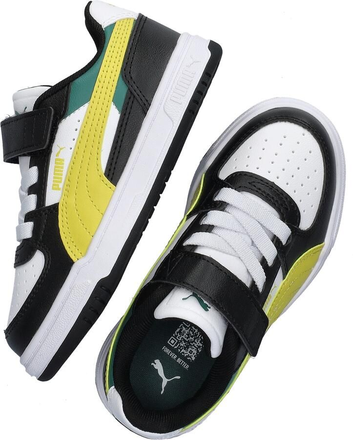 Puma Caven III Block imitatieleren sneakers zwart geel - Foto 5