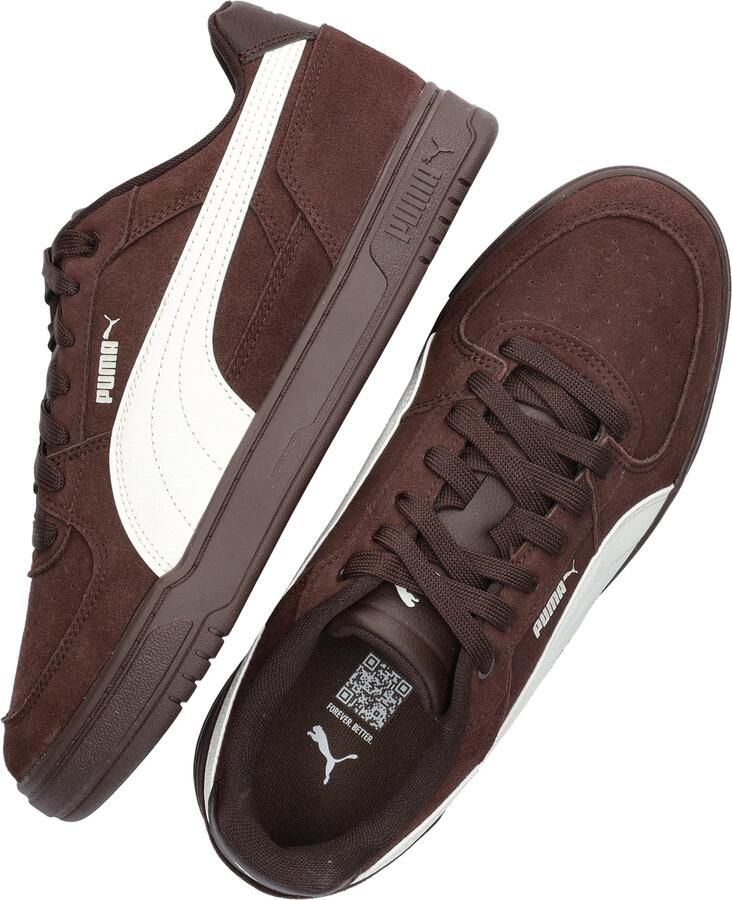 Puma Caven III Block suède sneakers donkerbruin ecru - Foto 12