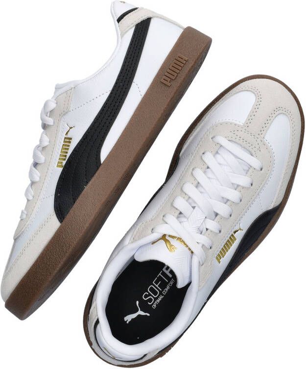 Puma Sneakersy skórzane z obszyciem w kontrastowym kolorze model Club II Era - Foto 11