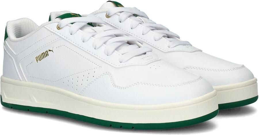 Puma Klassieke Court Sneaker met Groene en Gouden Accenten White Heren - Foto 7