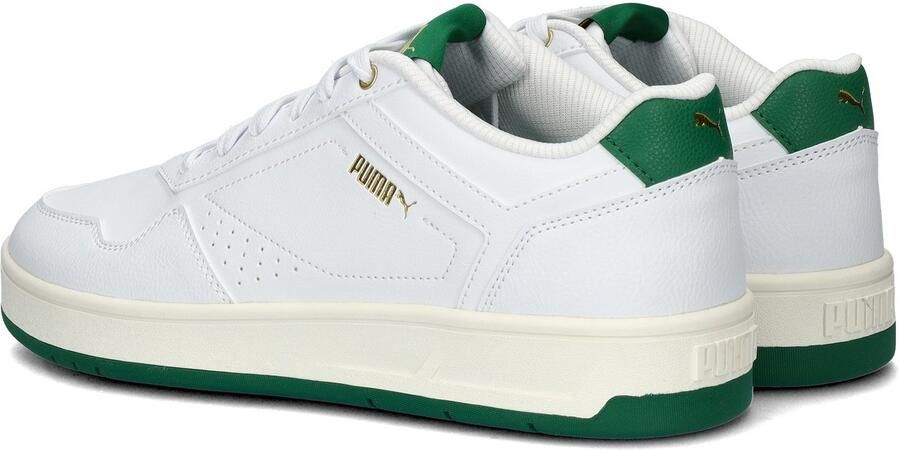 Puma Klassieke Court Sneaker met Groene en Gouden Accenten White Heren - Foto 8
