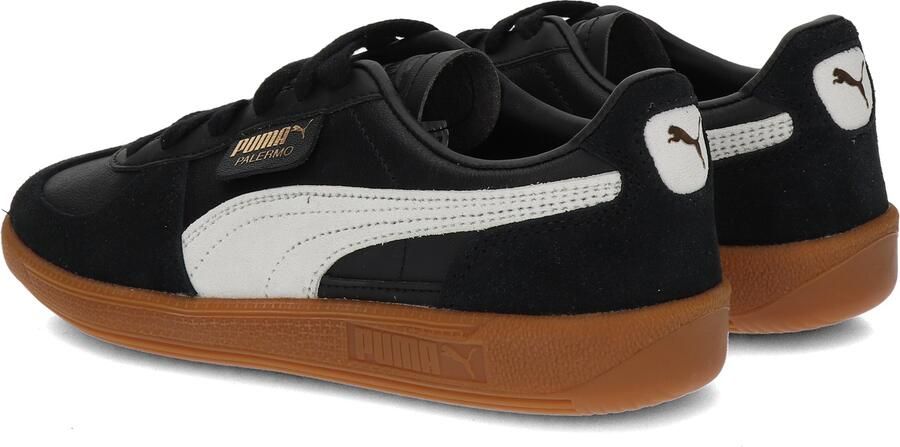 Puma Palermo Lth Black Feather Gray Gum Zwart Leer Lage sneakers Unisex - Foto 9