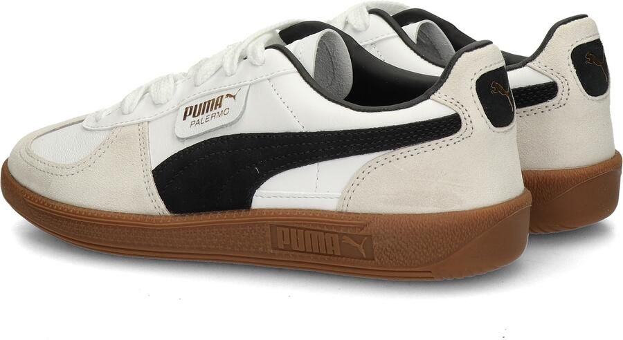 Puma Palermo Lth White Vapor Gray Gum Wit Leer Lage sneakers Unisex - Foto 14
