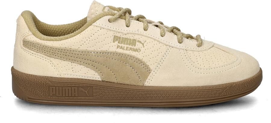 Puma Palermo Gelato leren sneakers lichtgeel