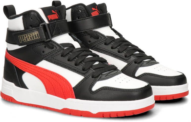 Puma RBD Game sneakers wit rood zwart Jongens Meisjes Gerecycled polyester 35.5 - Foto 6