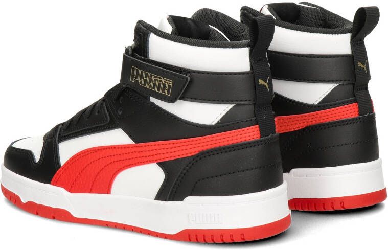 Puma RBD Game sneakers wit rood zwart Jongens Meisjes Gerecycled polyester 35.5 - Foto 7
