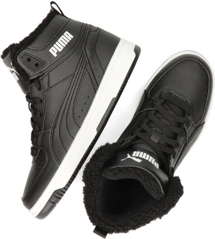 PUMA Rebound Joy Fur Sneakers Zwart Kinderen - Foto 3