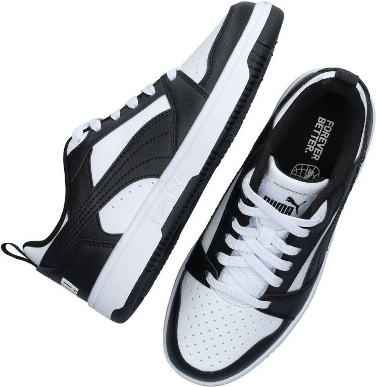 Puma Rebound V6 Low Jr Fashion sneakers Schoenen white black maat: 37.5 beschikbare maaten:37.5 - Foto 13