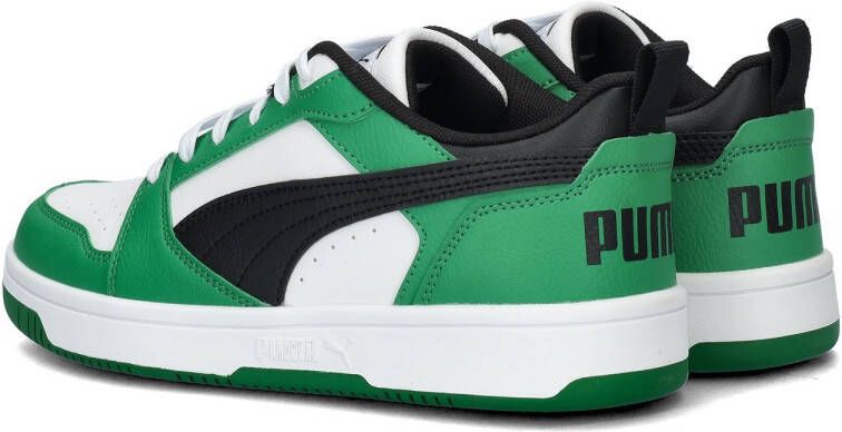 Puma Rebound V6 Lo sneakers wit zwart groen Leer Meerkleurig 26 - Foto 12