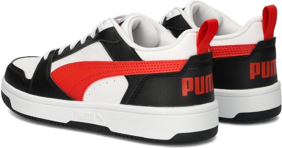 PUMA Rebound V6 Lo Jr Unisex Sneakers White-For All Time Red- Black - Foto 10