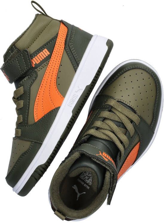 PUMA Rebound V6 Mid WTR AC+ PS Unisex Sneakers Dark Olive-Maple Syrup- Olive - Foto 4