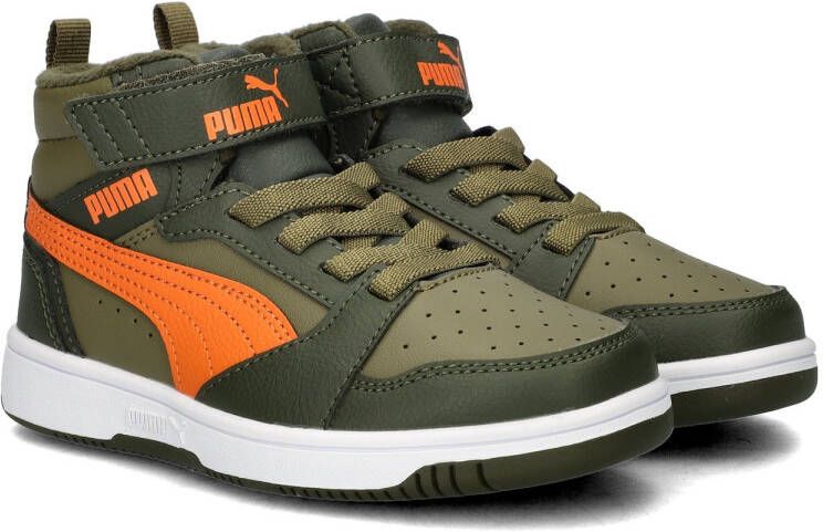 PUMA Rebound V6 Mid WTR AC+ PS Unisex Sneakers Dark Olive-Maple Syrup- Olive - Foto 3