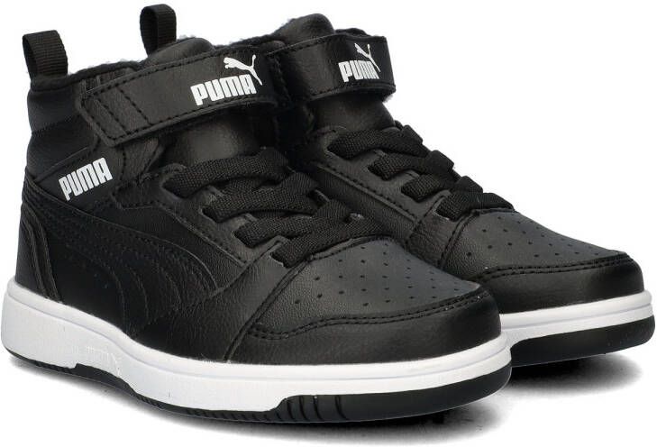 Puma Rebound V6 Mid sneaker zwart wit Jongens Meisjes Imitatieleer 36 Sneakers - Foto 7