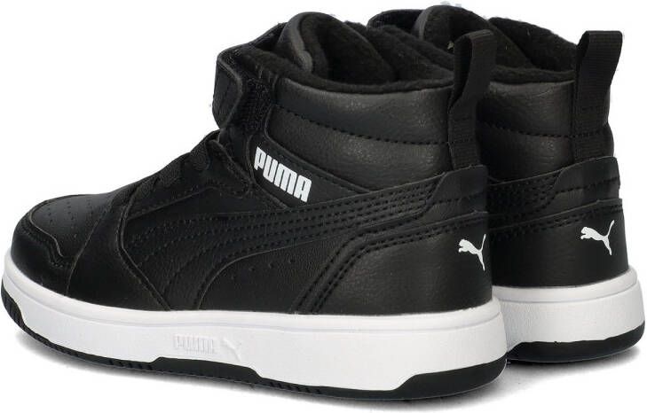 Puma Rebound V6 Mid sneaker zwart wit Jongens Meisjes Imitatieleer 36 Sneakers - Foto 8