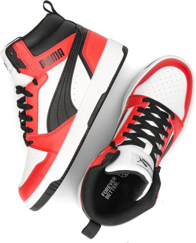 Puma Rebound V6 Mid Jr White Black for All Time Red Fashion sneakers Schoenen weiß maat: 37.5 beschikbare maaten:36 37.5 38.5 39 - Foto 7